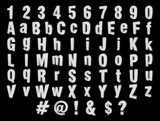 3D render gem letters. 3D illustration.