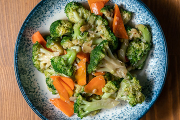 Asian Traditional Food Broccoli with Garlic Sauce
