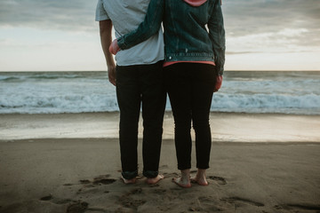 Romantic couple at the beach