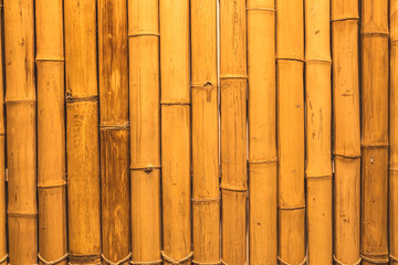 bamboo fence. Wall texture background for interior or exterior design
