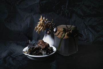 light painting  vasi  barattoli