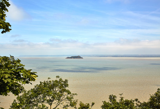 Rocher de Tomb elaine in The Bay of Mont Saint-Michel