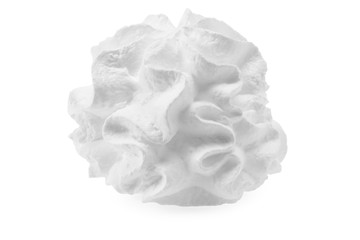 whipped cream isolated on white background