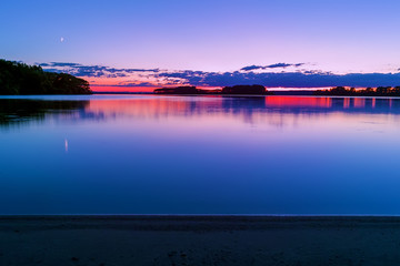 Fototapeta premium Beach at sunset