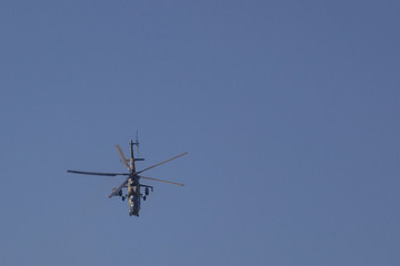 Aerobatics on a Mi-35 Hind helicopter