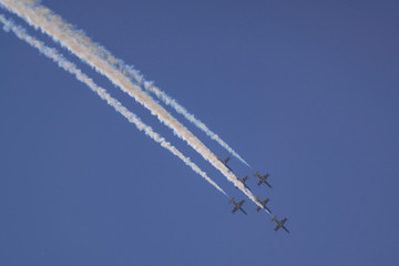 Group aerobatics from Вees aerobatic team