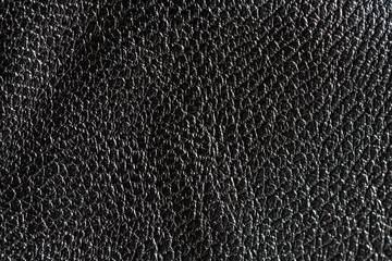 Black rough leather textured background