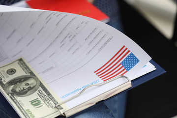 Package documents for obtaining US visa and dollar. Appointment for an interview at US Consulate. Formation package documents. Visa readiness check. Recommendations on filing additional document