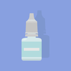 Eye drop bottle vector graphic