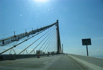 Bridge, Sunshine Skyway Bridge, Tampa Bay, Florida USA