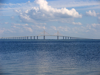 Bridge, Sunshine Skyway Bridge, Tampa Bay, Florida USA