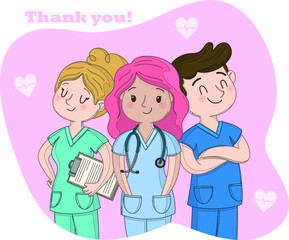 Thank you, doctors! Thank you heroes!