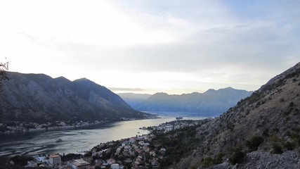 Obraz premium Boka Kotorska Montenegro Kotor mountains