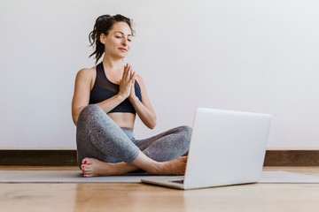 Online video guided yoga