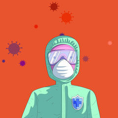 We are against coronavirus all over the world.