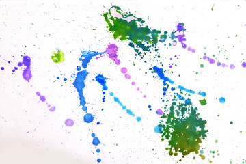watercolor splashes