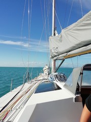 Boat to the Whitesundays