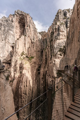 Beautiful Caminito del Rey near Malaga, Spain