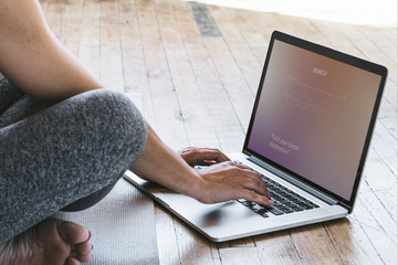 Online video guided yoga