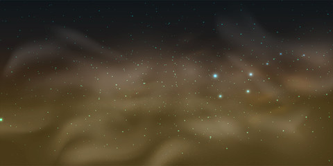 Stars in night sky, starry light, galaxy space background. 