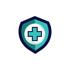 Obraz premium medical shield icon medical protection sign. Design vector illustration 