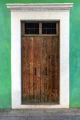 old wooden door