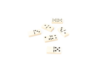 game dominoes rectangular bottom plastic range of the white background