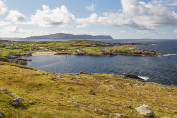 The rugged coastline of Donegal in Ireland.