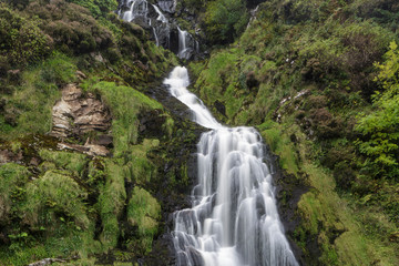 Assaranca Waterfall in County Donegal, Ireland.