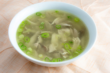 Chicken soup which is called dalg-gomtang in Korea