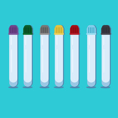 Test tubes for blood donation.