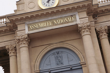 Ambiance, architecture et couloirs de l' Assemblee Nationale