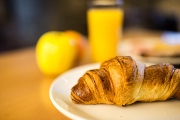 Breakfast Croissant , Food and gastronomy. Mediterranean diet