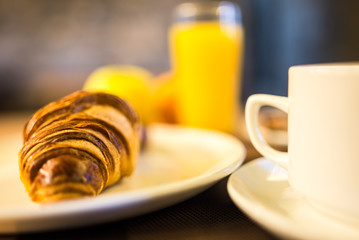 Breakfast Croissant , Food and gastronomy. Mediterranean diet