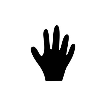 Palm hand graphic design template vector isolated illustration