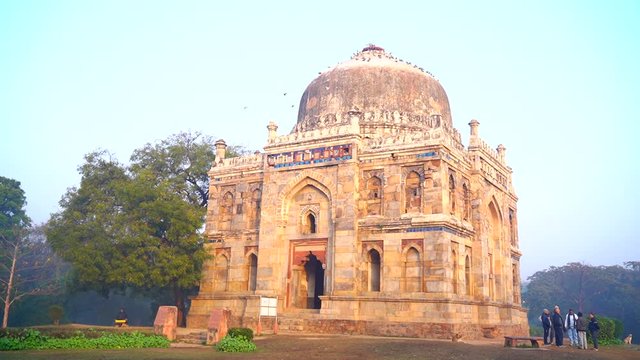 Lodi Gardens or Lodhi Gardens is a city park situated in New Delhi, India. Spread over 90 acres, it contains, Mohammed Shah's Tomb, Tomb of Sikandar Lodi,