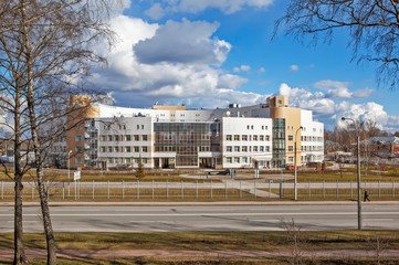 Obraz premium Square at the infectious diseases hospital named after S.P. Botkin. St. Petersburg. Russia