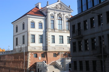 street in the city Warshav Poland