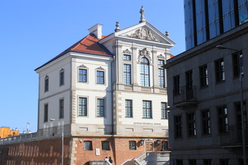 Obraz premium street in the city Warshav Poland