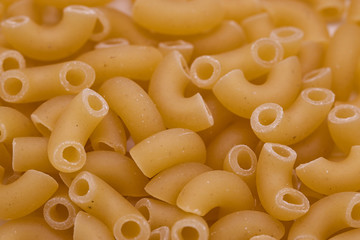 heap of pasta on white background