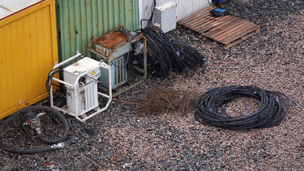 Construction site before big construction