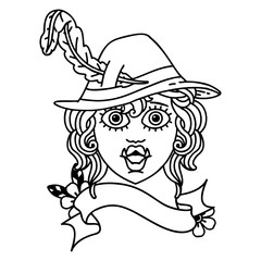 orc bard character  illustration