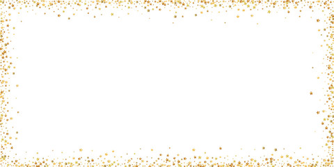 Gold stars luxury sparkling confetti. Scattered sm