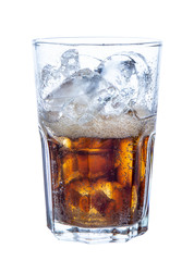 clipping path  cola isolated on white background