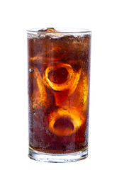 clipping path  cola isolated on white background
