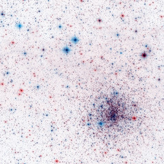 Cosmic fabric seamless pattern. Violet abstract 