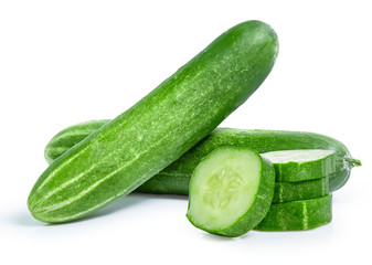 cucumber vegetable isolated on white background