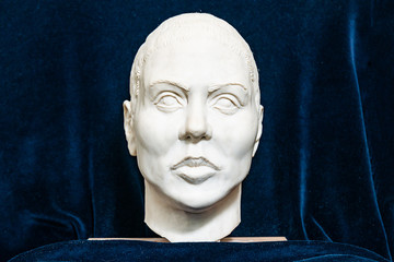 Gypsum sculpture of an unknown man