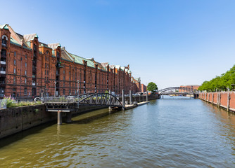 Fototapeta premium Blick in die Hamburger Hafencity