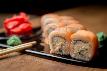 Japanese seafood sushi set